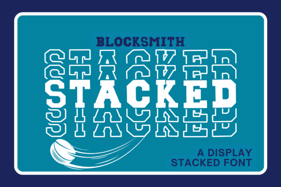 Blocksmith Stacked: Bold Varsity Style for Impactful Design