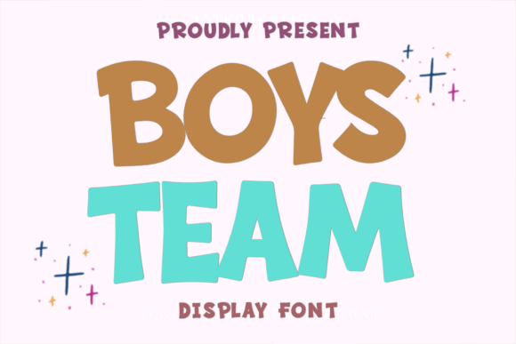 Boys Team: A Festive Typeface for Cheerful Designs
