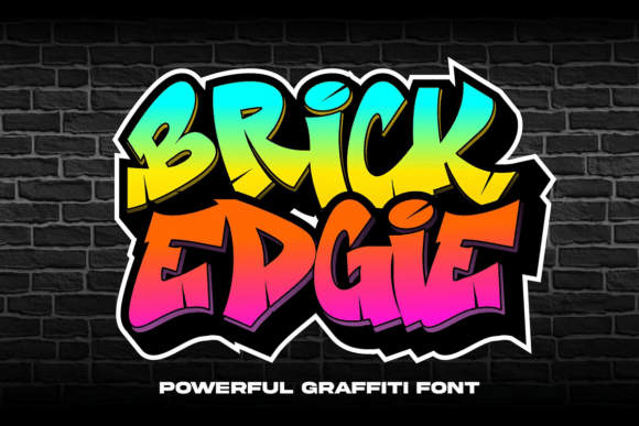 Brick Edgie: Bold Urban Graffiti Font for Edgy Designs