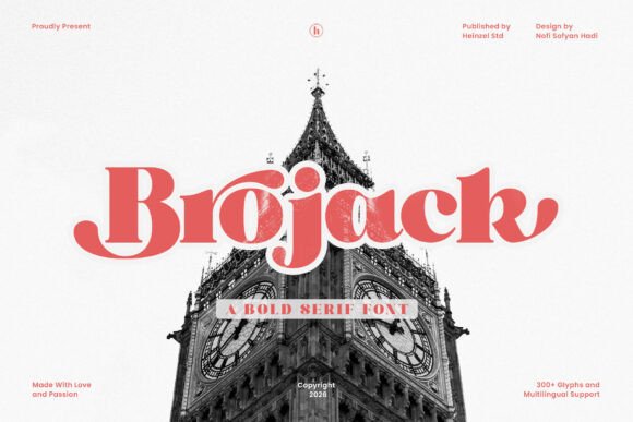 Brojack: A Bold Retro Serif for Modern Design