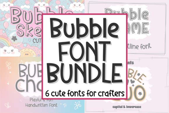 Bubble Bundle: A Playful Font Collection for Creative Projects