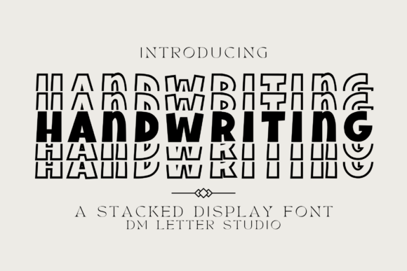 Discover the Playful Charm of Handwriting Stacked
