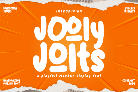 Jooly Jolt: A Fun Hand-Drawn Marker Font