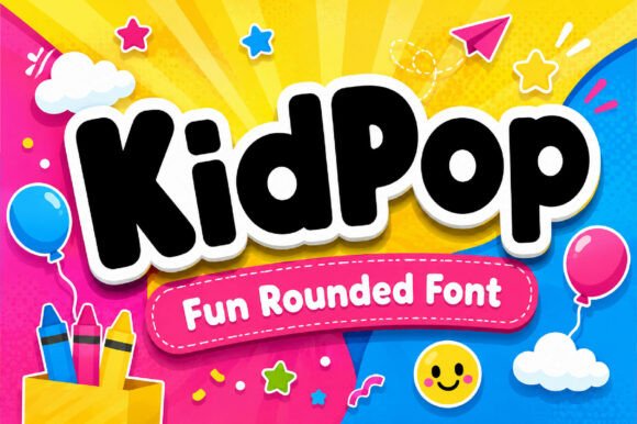 KidPop: The Playful Bubble Font for Creative Projects