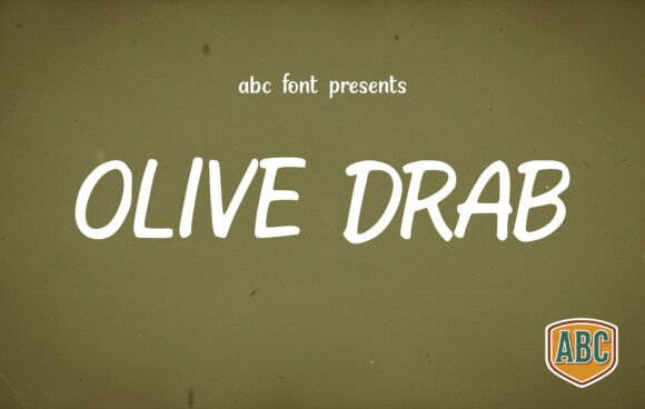 Olive Drab: A Typeface for Tough, Reliable Design
