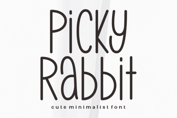 Picky Rabbit: A Font That Radiates Joy