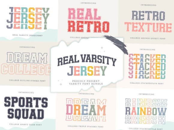 Real Varsity Jersey Bundle: The Ultimate Font Collection