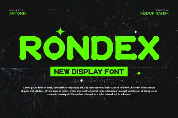Rondex: The Bold, Fun Display Typeface for Modern Design