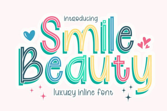 Smile Beauty: Elevate Your Designs with a Unique Inline Font