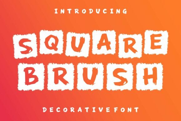 Square Brush: Bold Brush Font for Creative Design