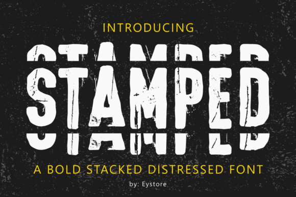 Stamped: A Bold Font for Industrial and Vintage Designs
