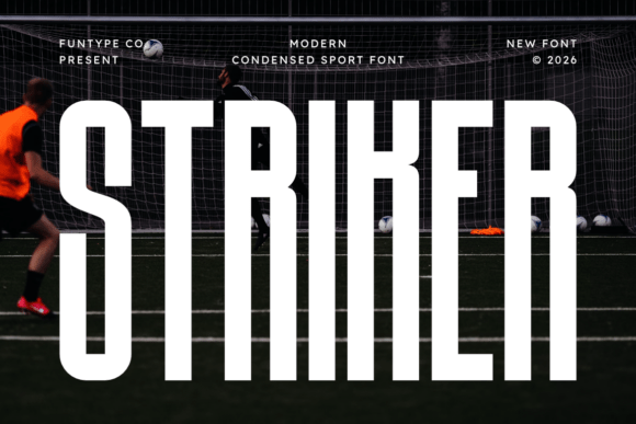 Striker: Bold Modern Typeface for High-Impact Design