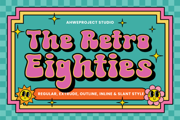 The Retro Eighties: A Bold Typeface for Nostalgic Design