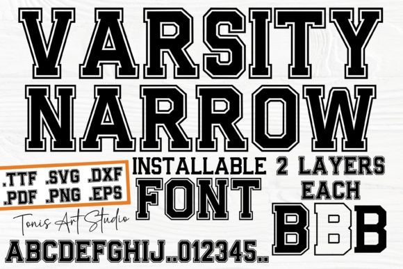 Varsity Narrow: Classic Collegiate Style for Modern Projects