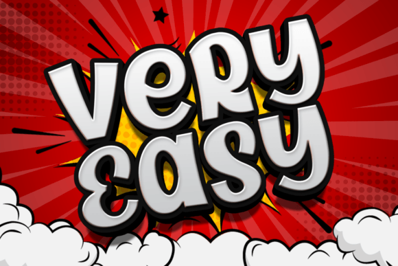 Very Easy: A Superhero Font with Modern Flair